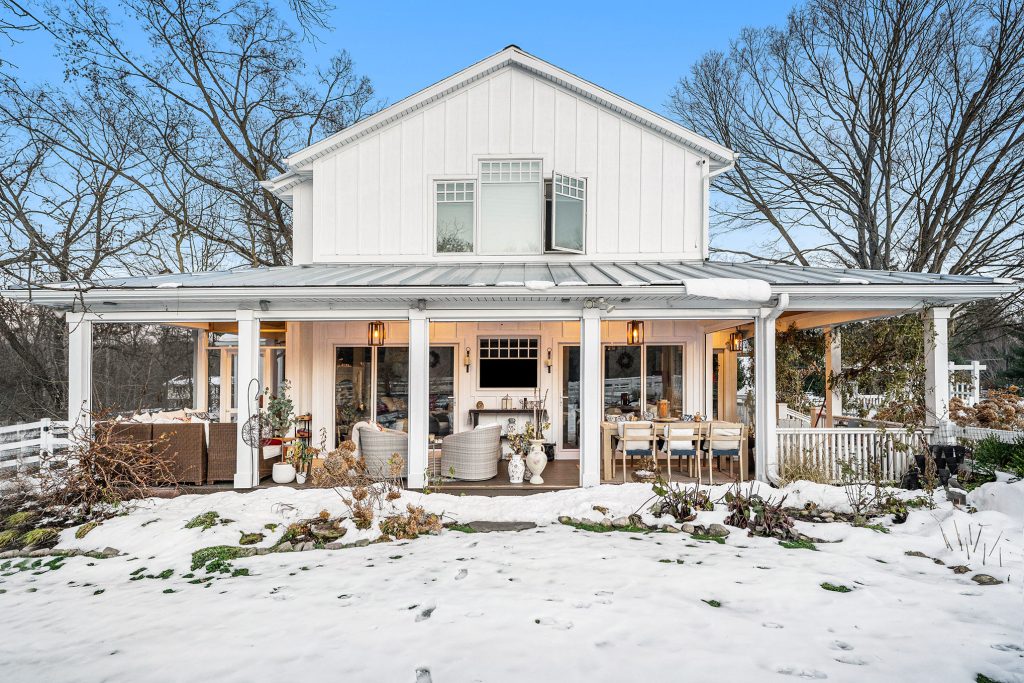 West Michigan Lakeshore covered porch