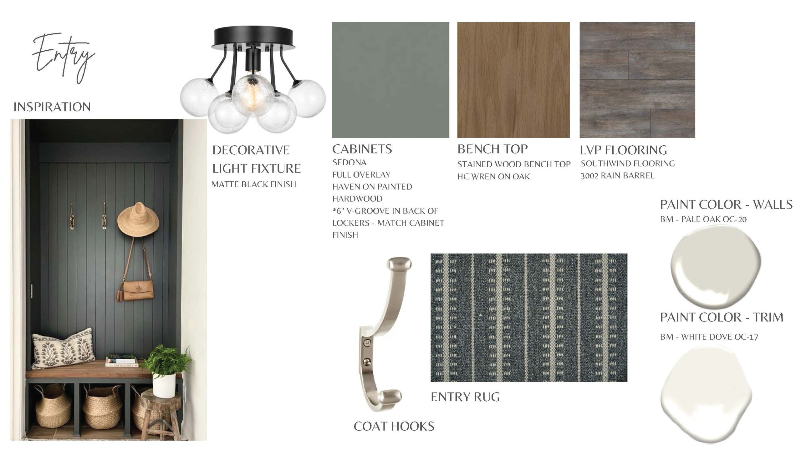 West Olive MI spec home entryway plans