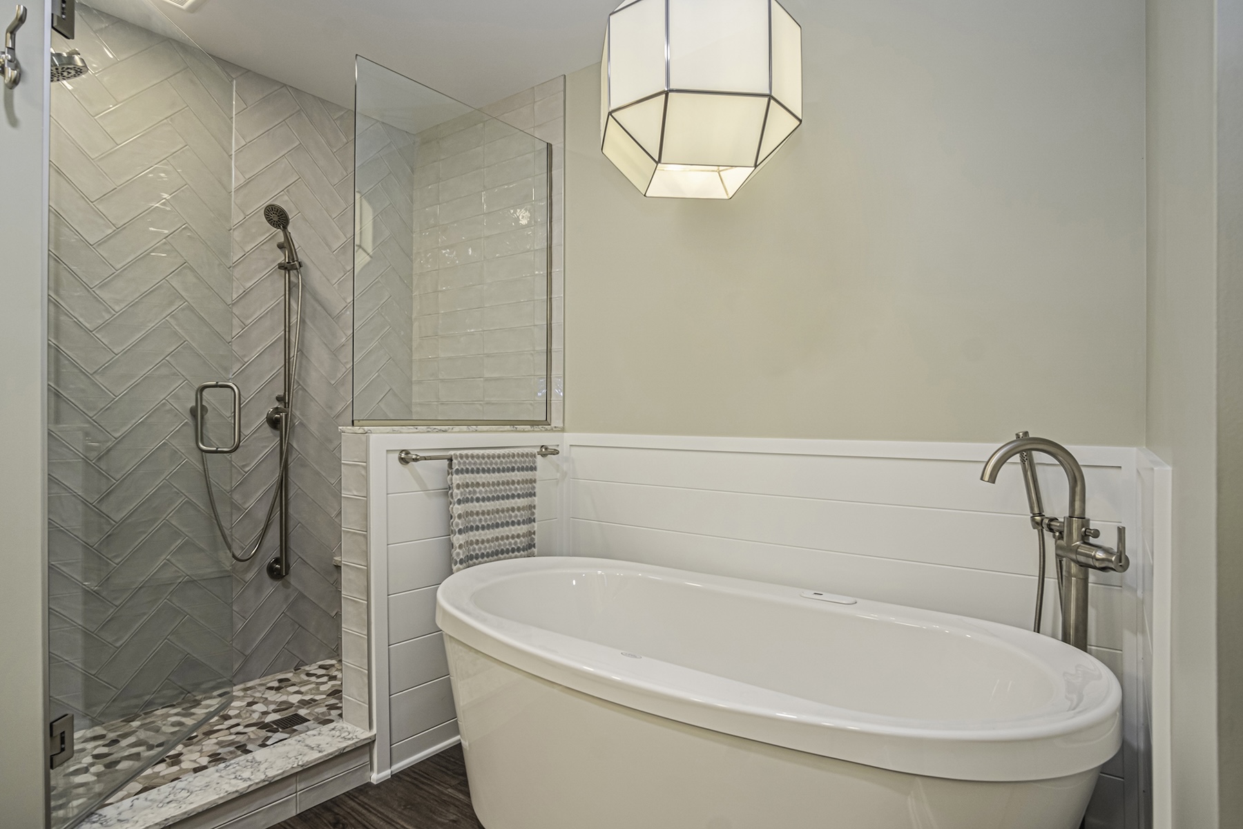 Primary suite and bath after remodel